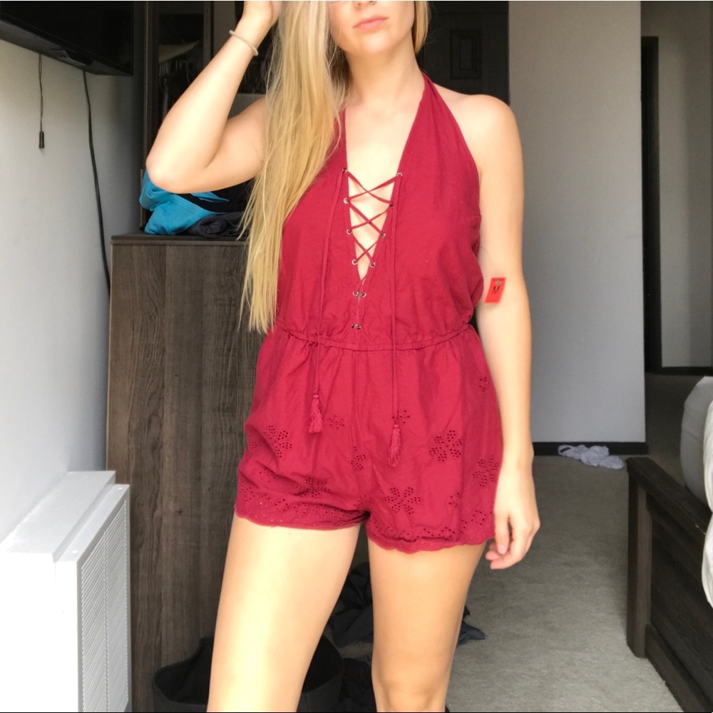 Maroon romper
